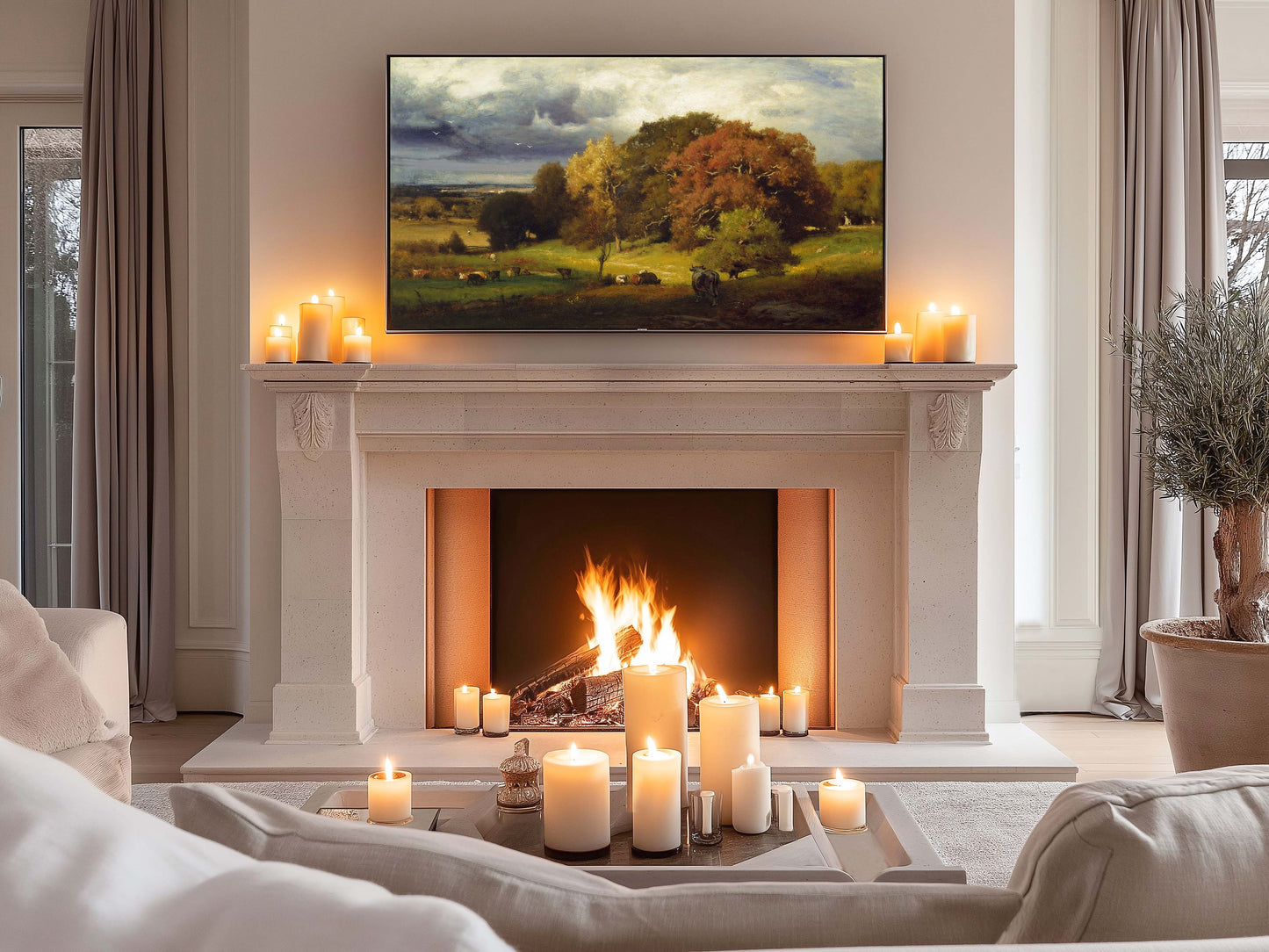 Autumn Pastures TV Art
