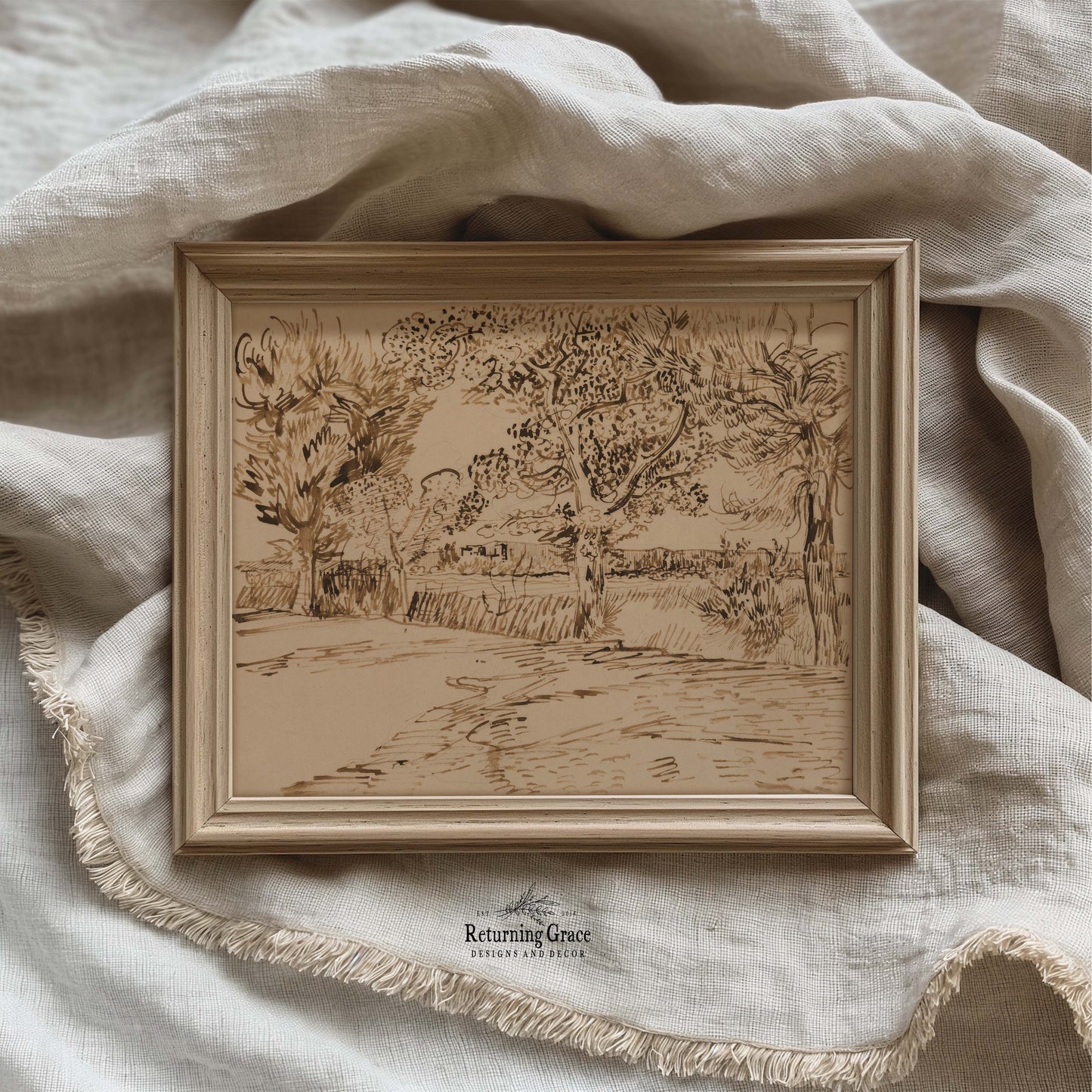 Neutral Landscape Fall Gallery Wall Printable Art