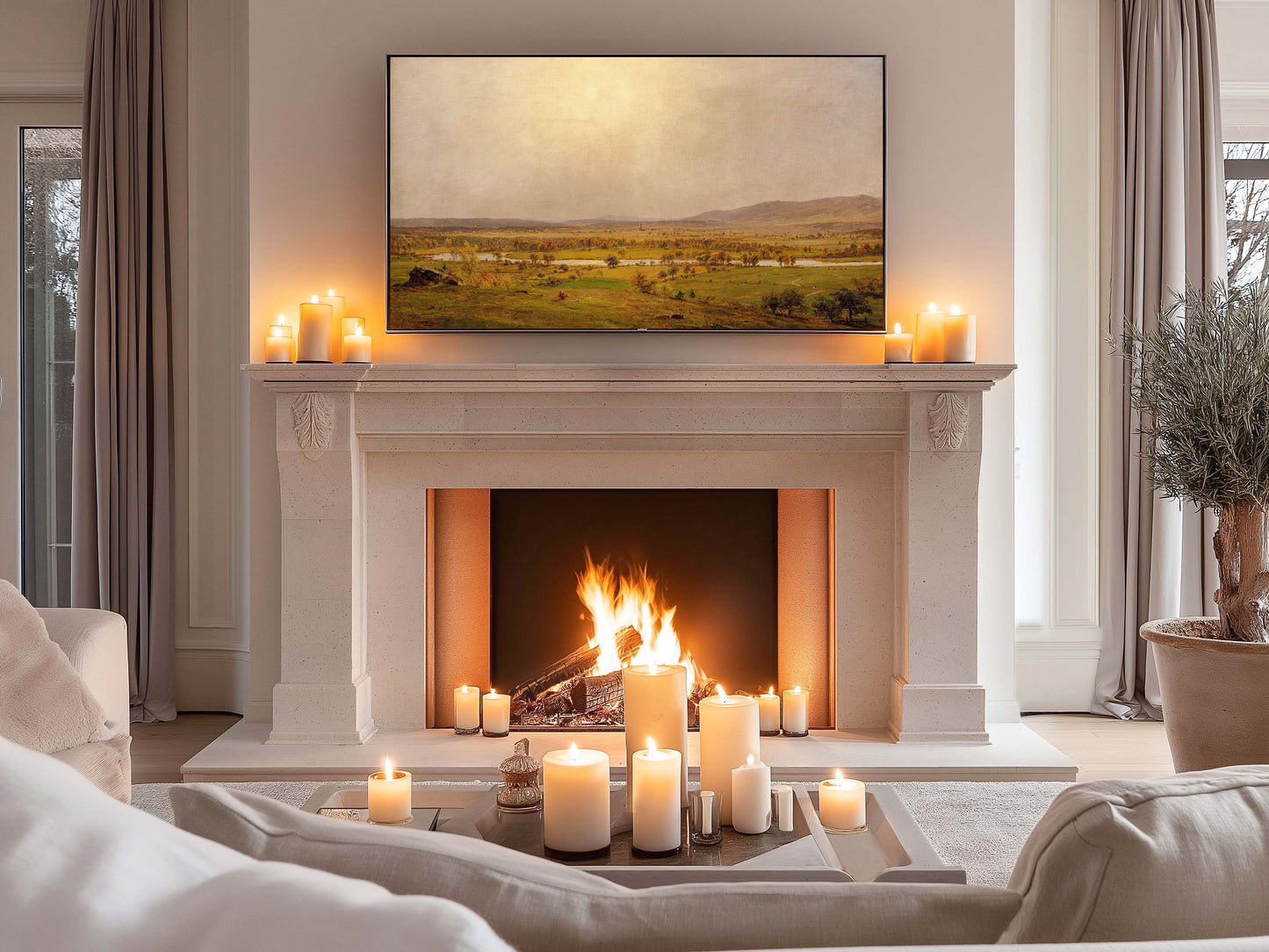 Fall Fields TV Art