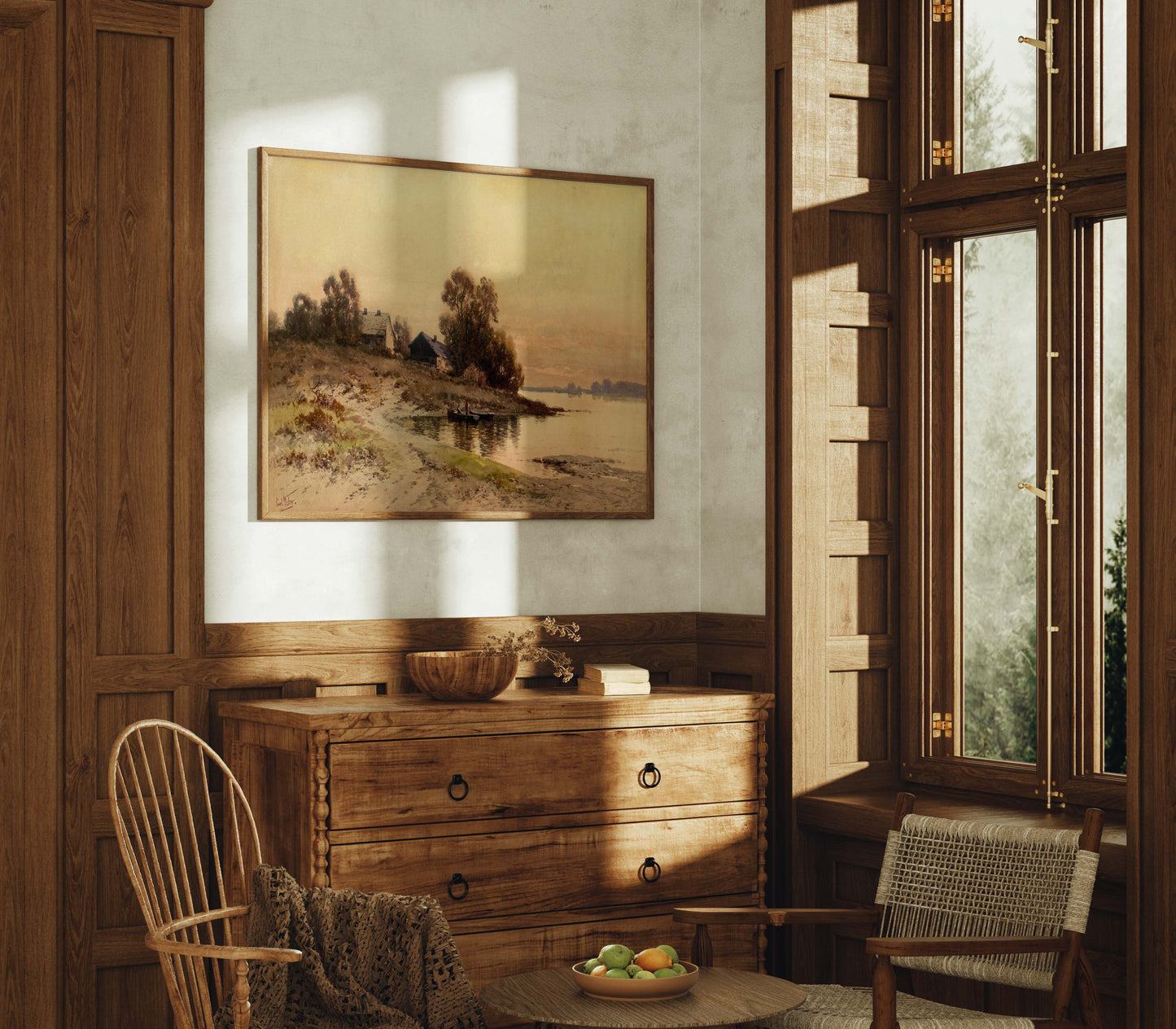 Fishing by the Shore Printable Art