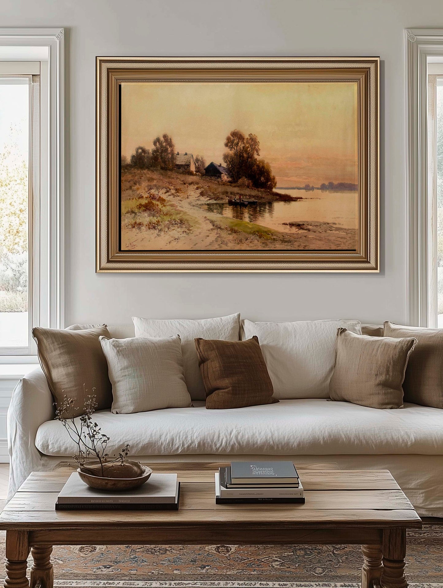 Fishing by the Shore Printable Art