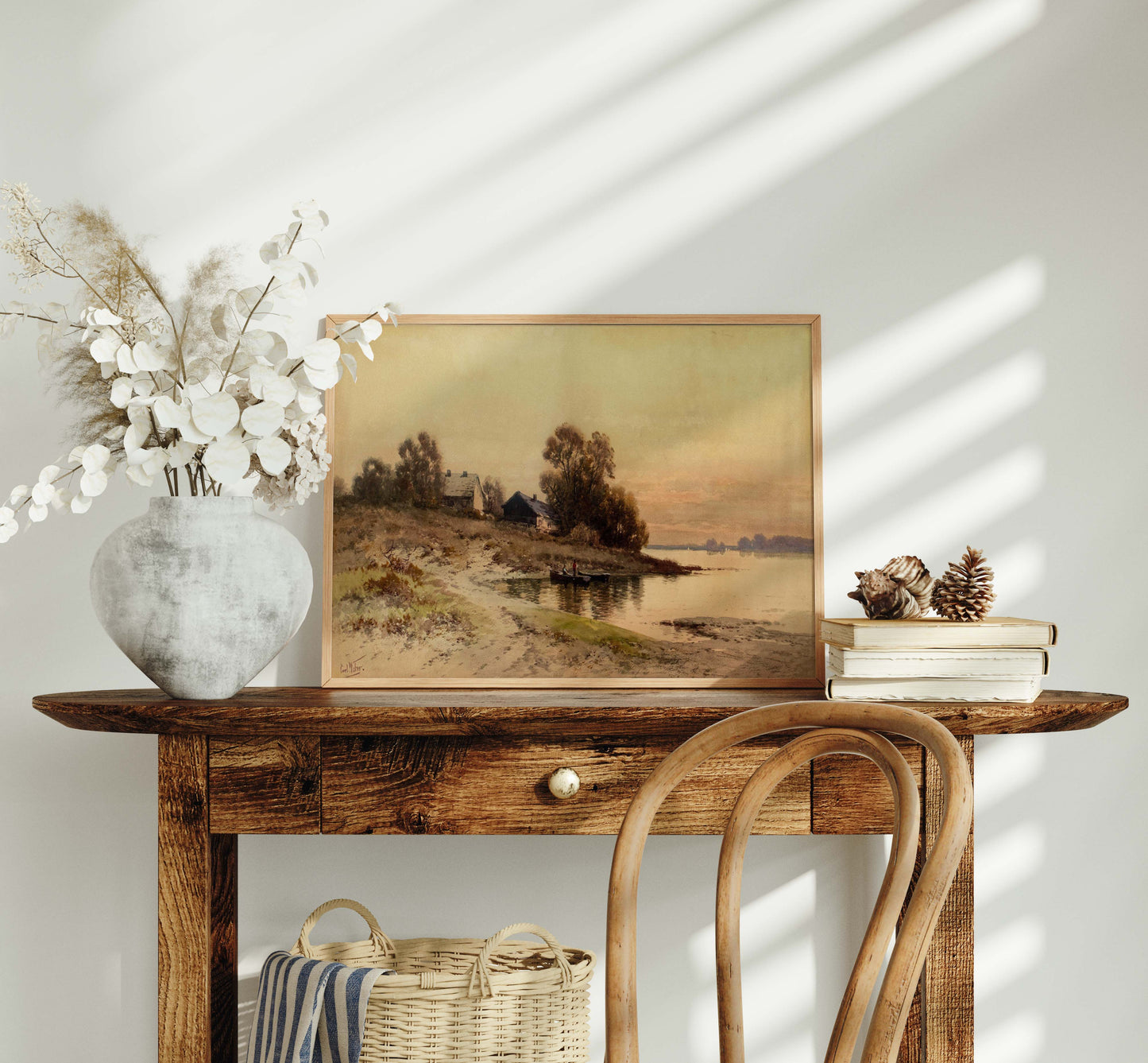 Fishing by the Shore Printable Art