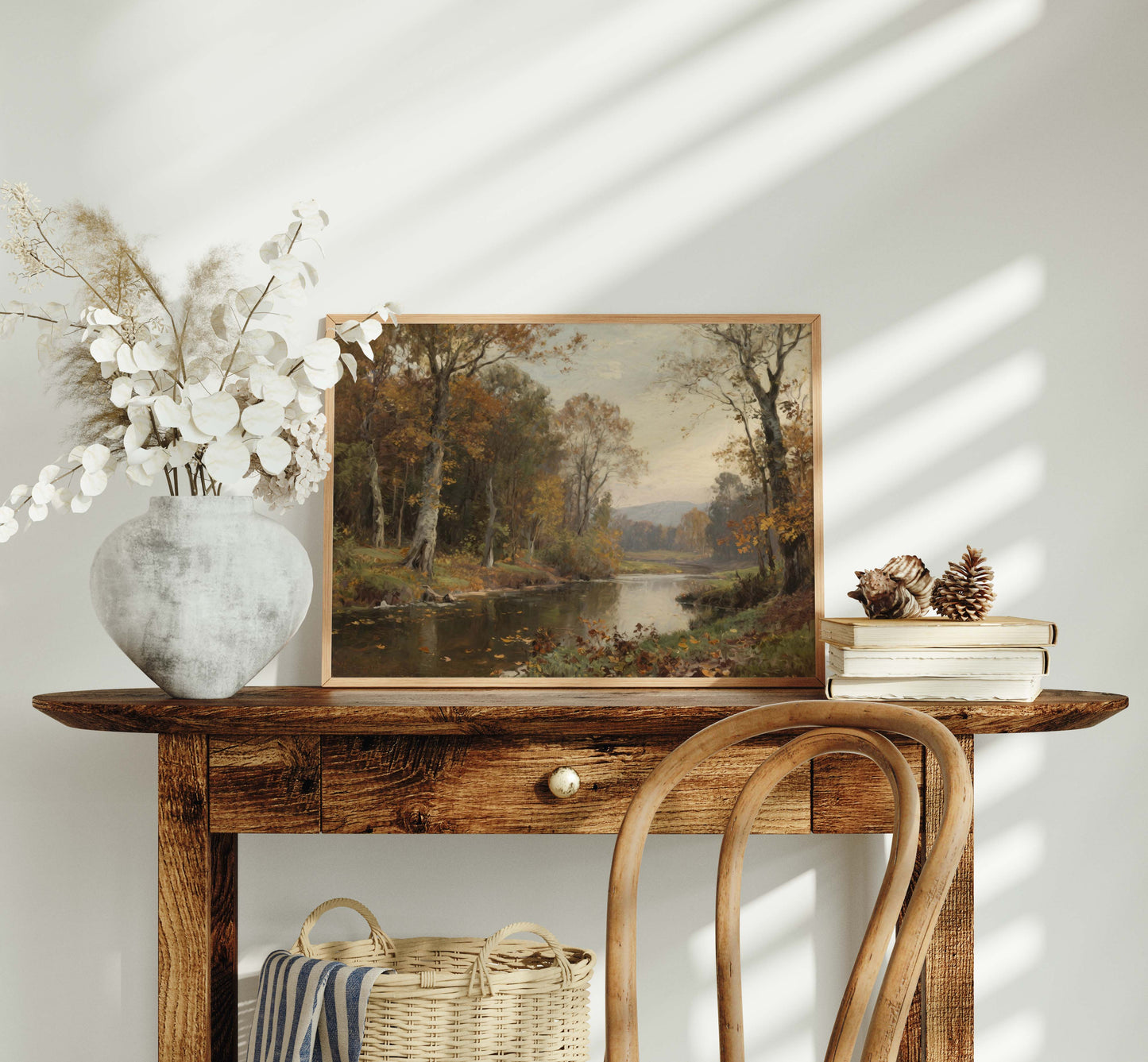 Leaves in the River Fall Printable Art