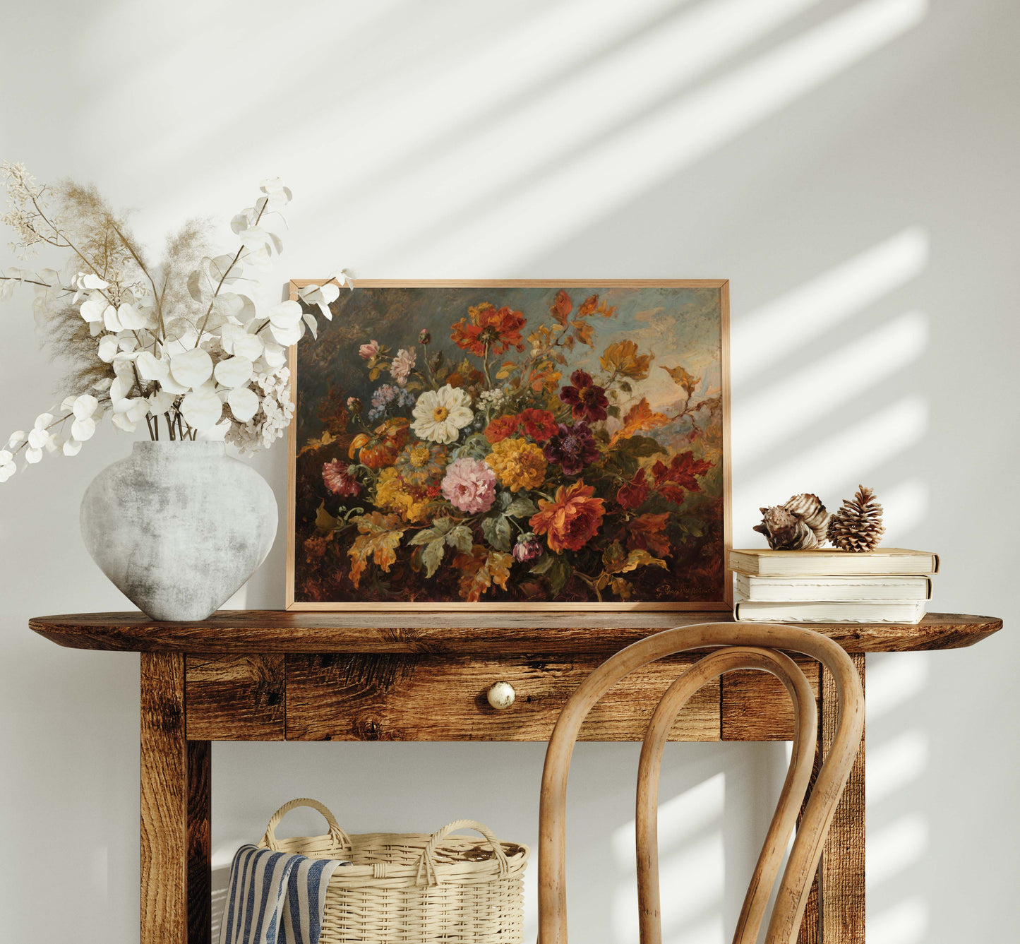 Moody Fall Flowers Printable Art