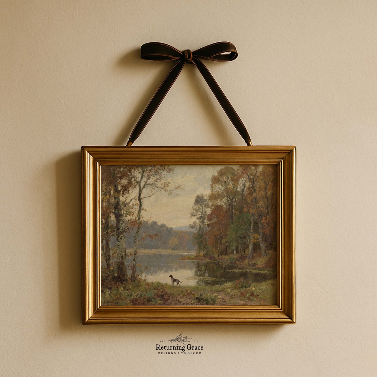 Pointer in Fall Printable Art