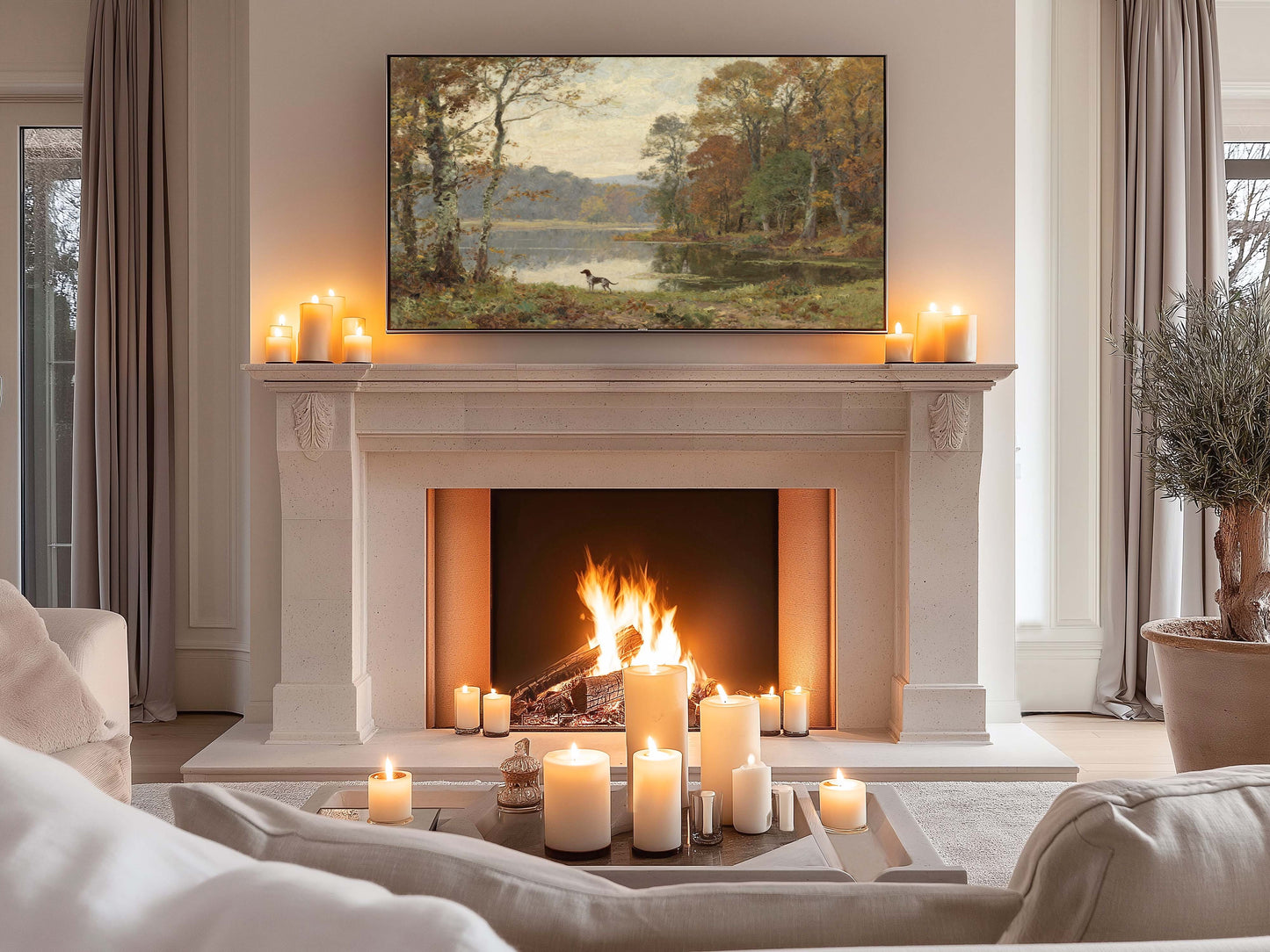 Pointer in Fall TV Art