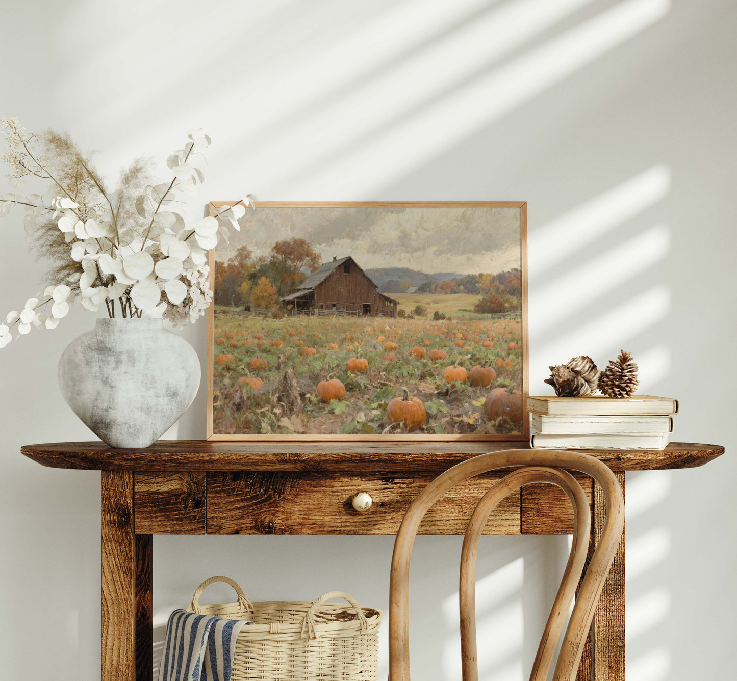Pumpkin Field Harvest Fall Printable Art