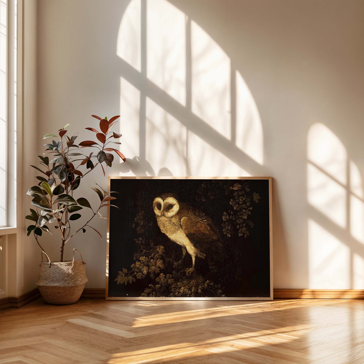 Moody Vintage Owl Wall Printable Art