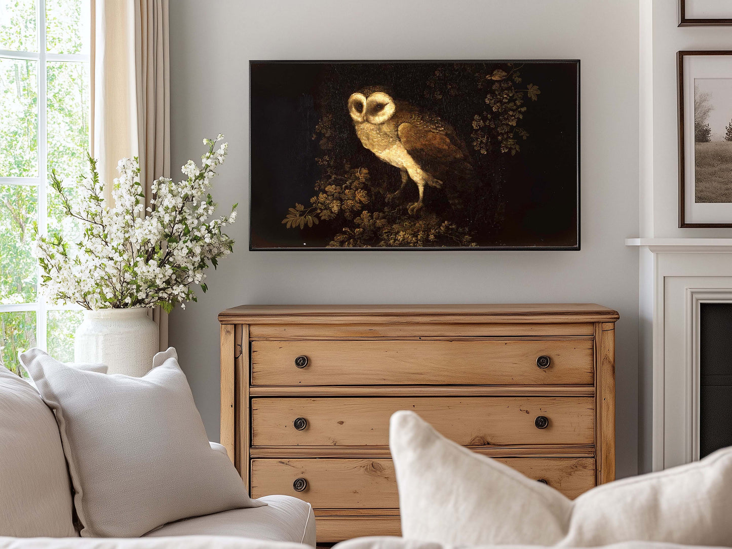 Vintage Moody Owl TV Art