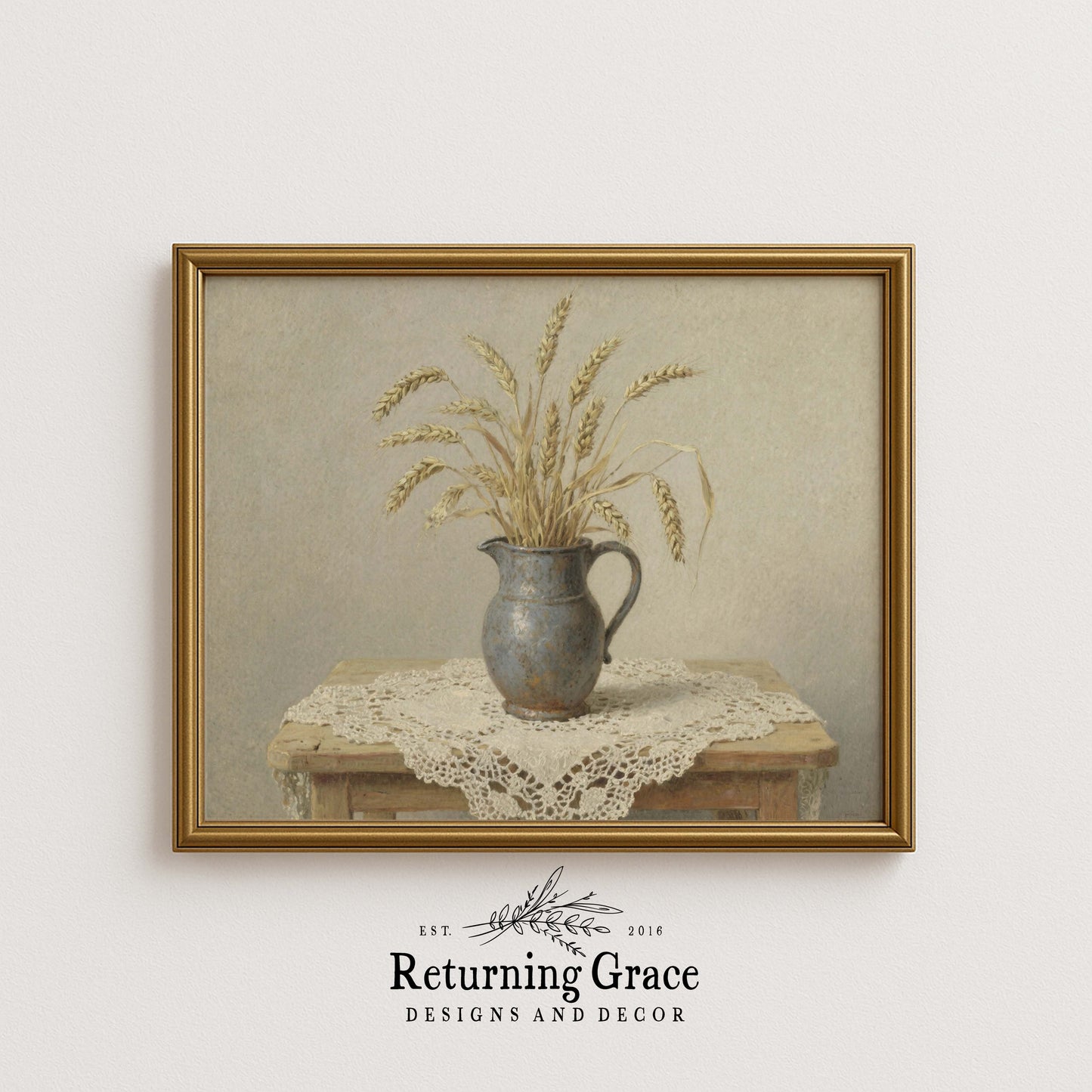 Wheat in Pitcher Printable Art