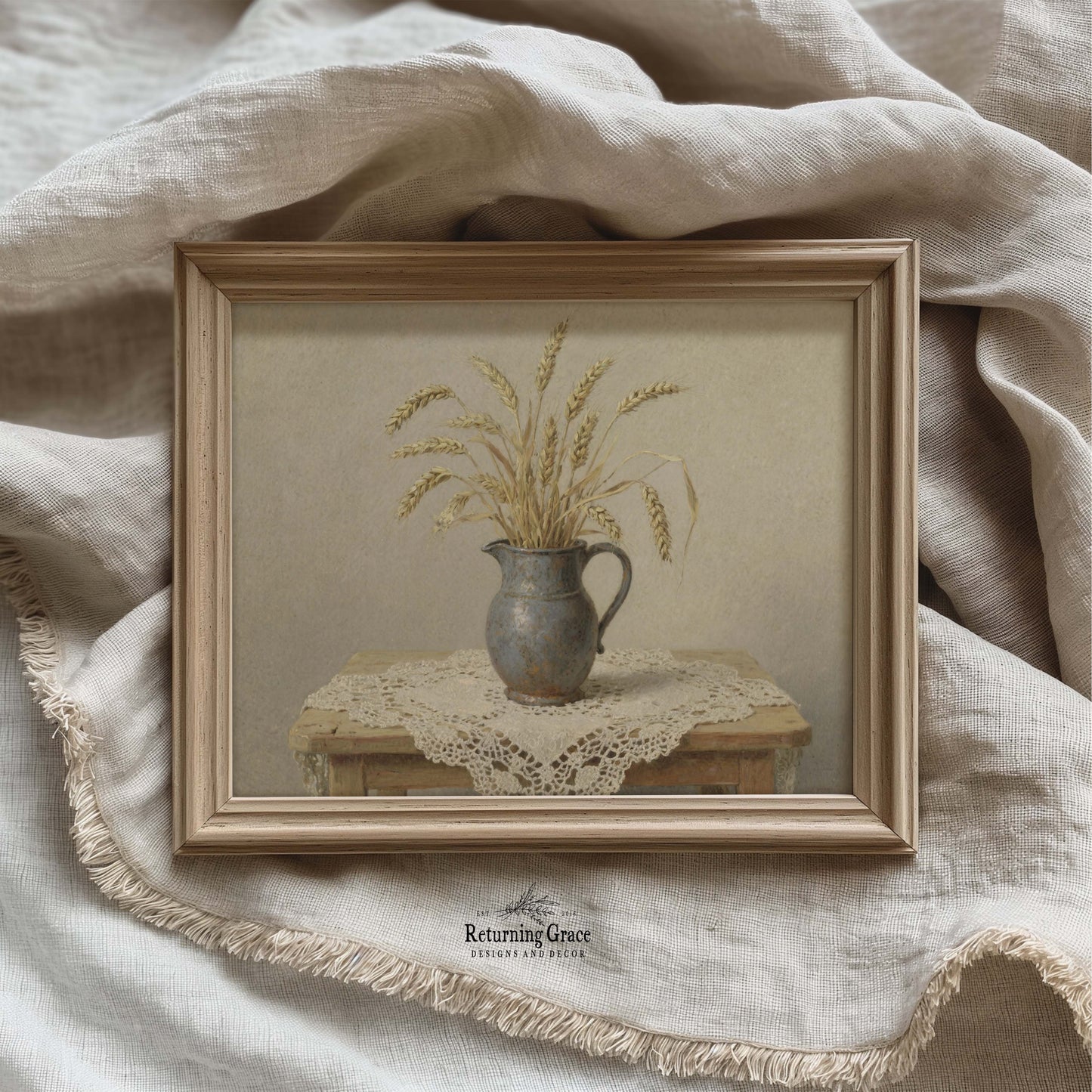 Wheat in Pitcher Printable Art