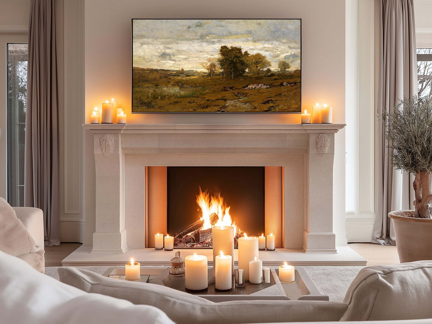Autumn Landscape Scene TV Art