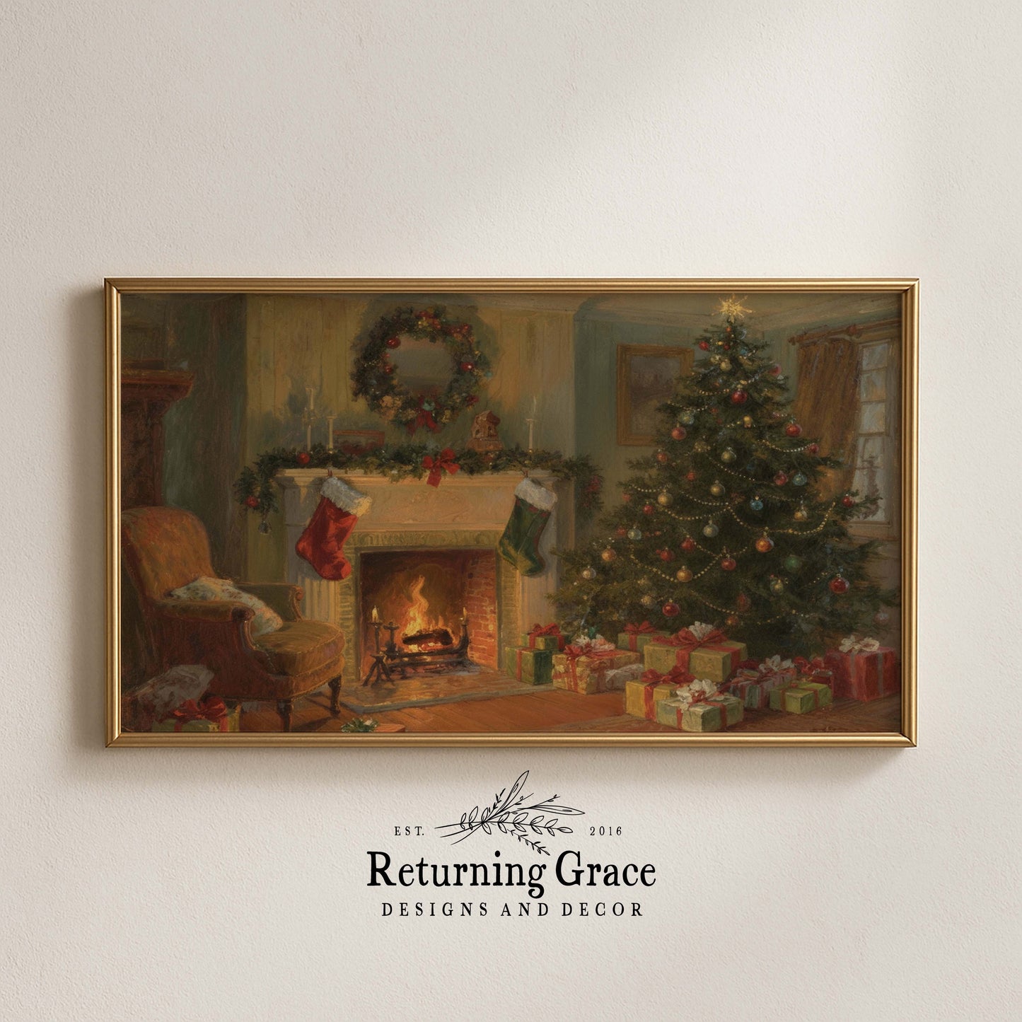 Christmas Eve TV Art