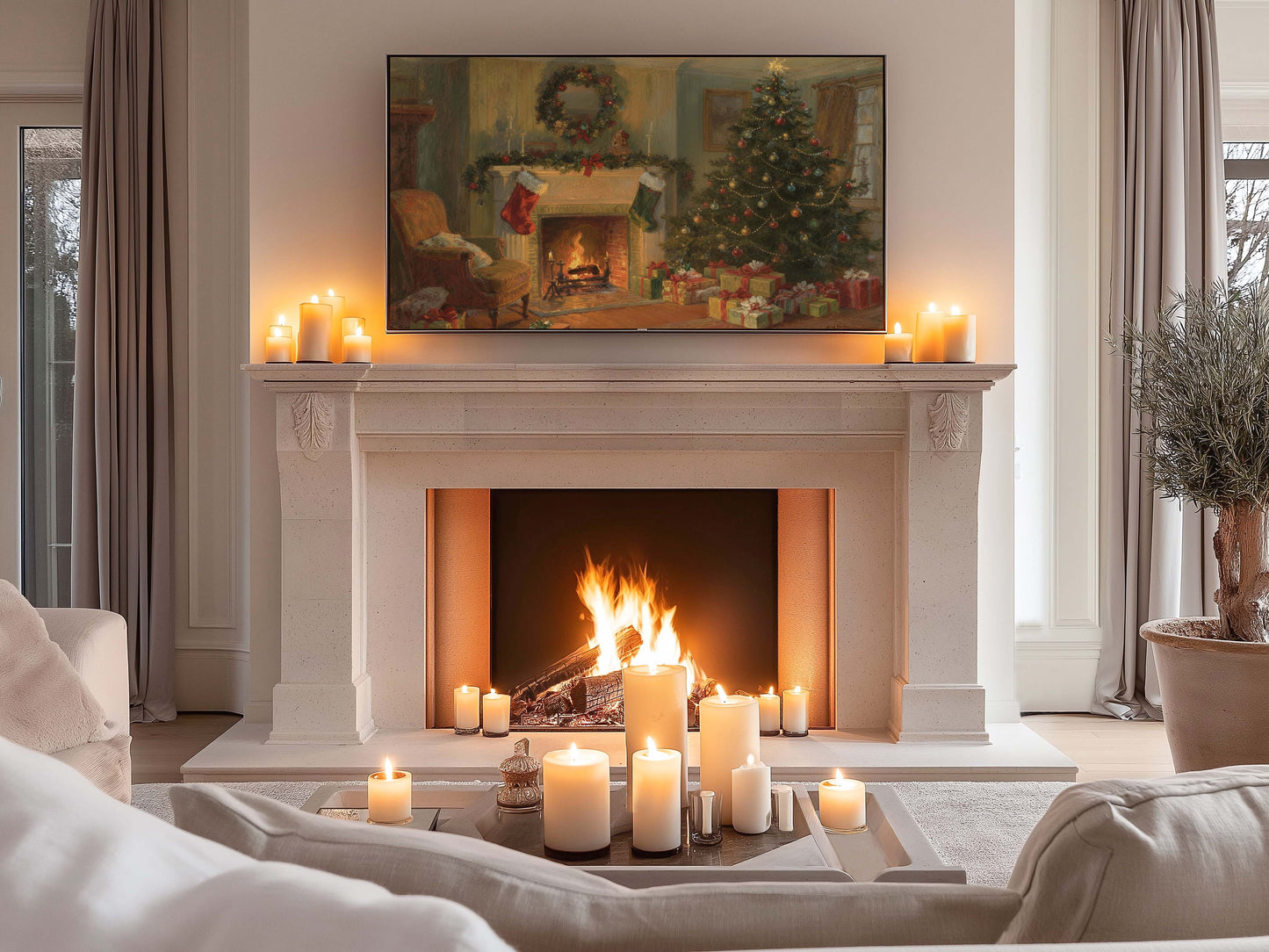 Christmas Eve TV Art