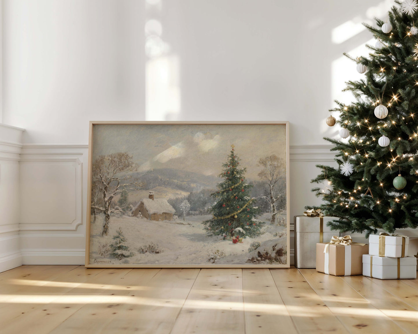 Christmas Cabin Printable Art