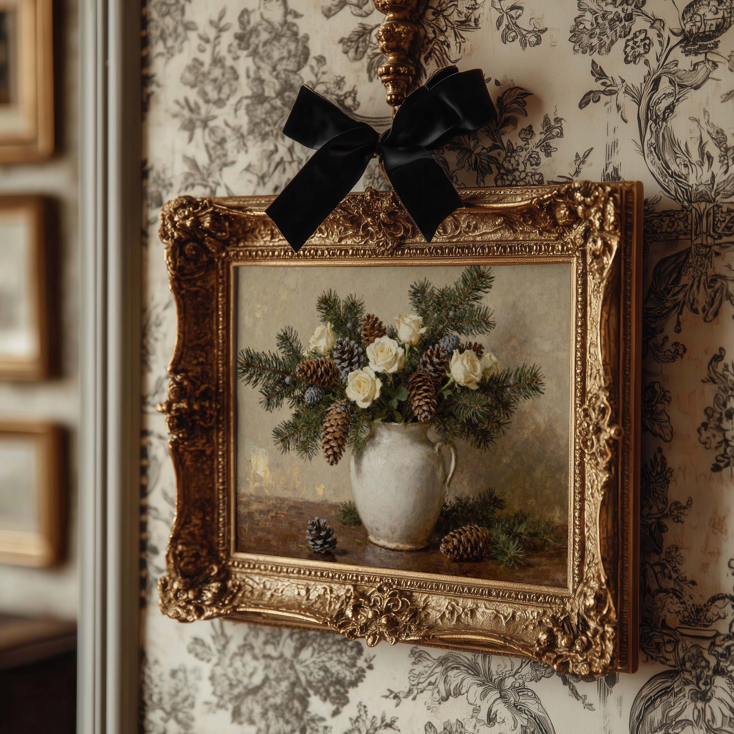 Christmas Florals Still Life Printable Art