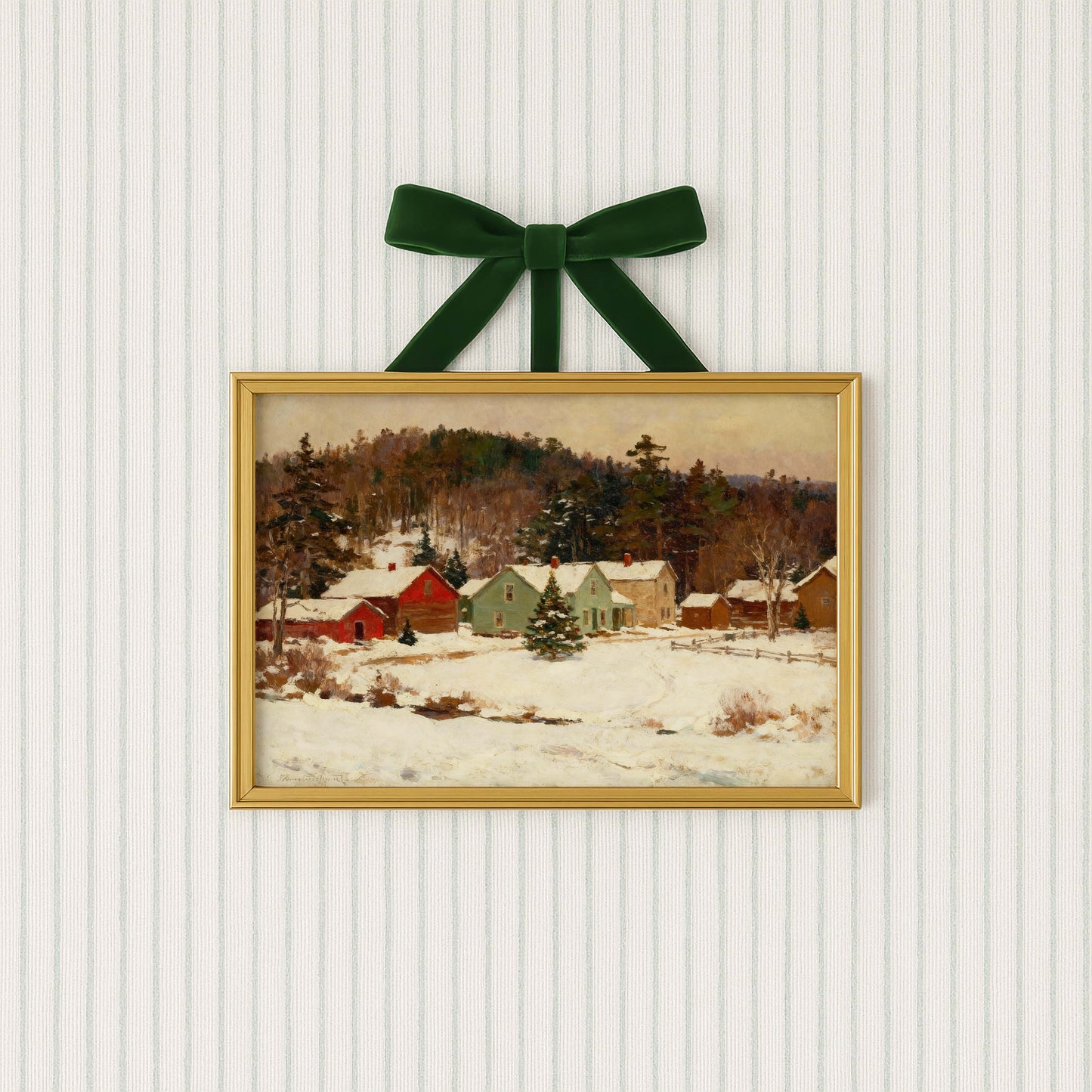 Christmas Village Printable Art