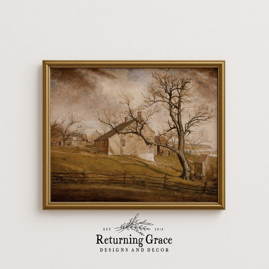 Fall at the Farmhouse  Fall Printable Art