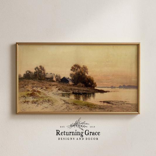 Fishing by the Shore TV Art
