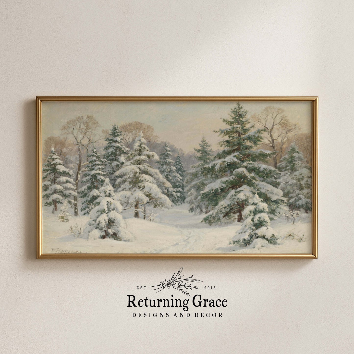 Forest in Winter TV Art