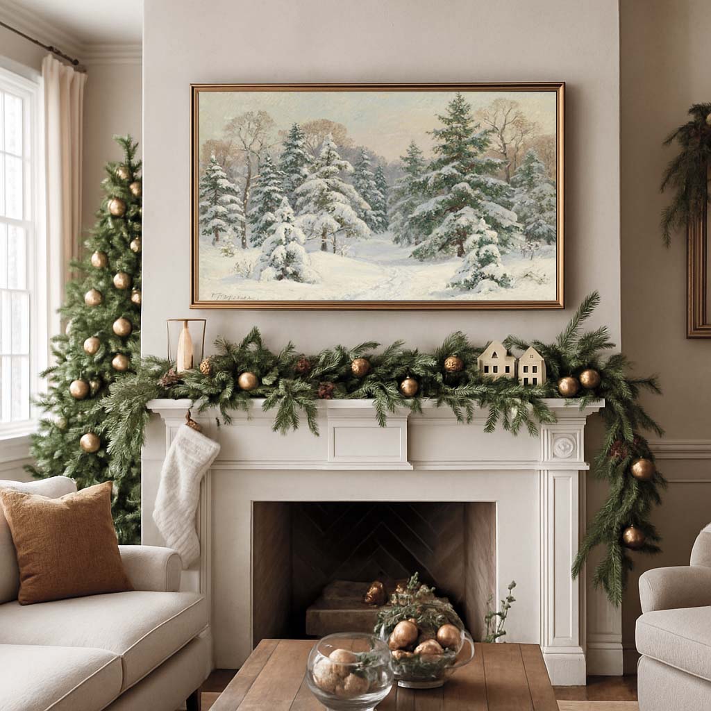 Forest in Winter TV Art