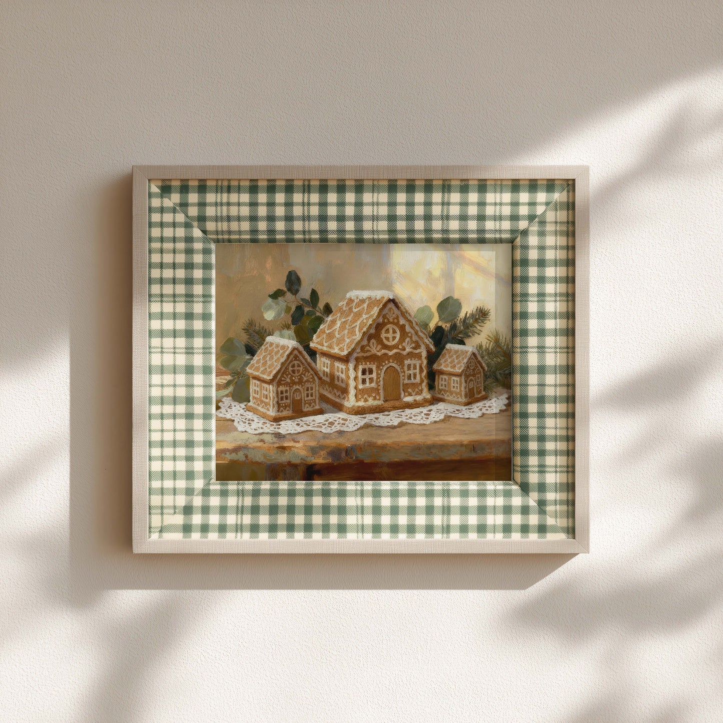 Gingerbread Houses Still Life Printable Art