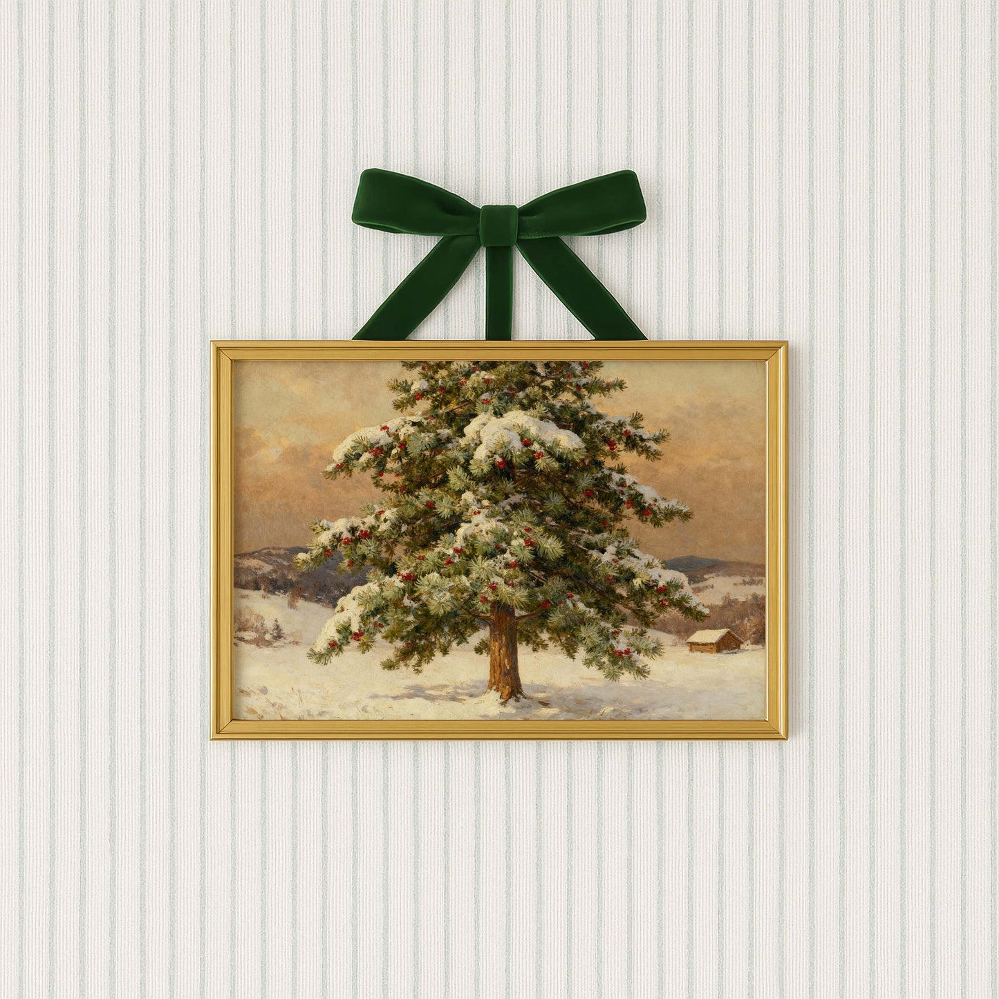 Holly In the Snow Printable Art