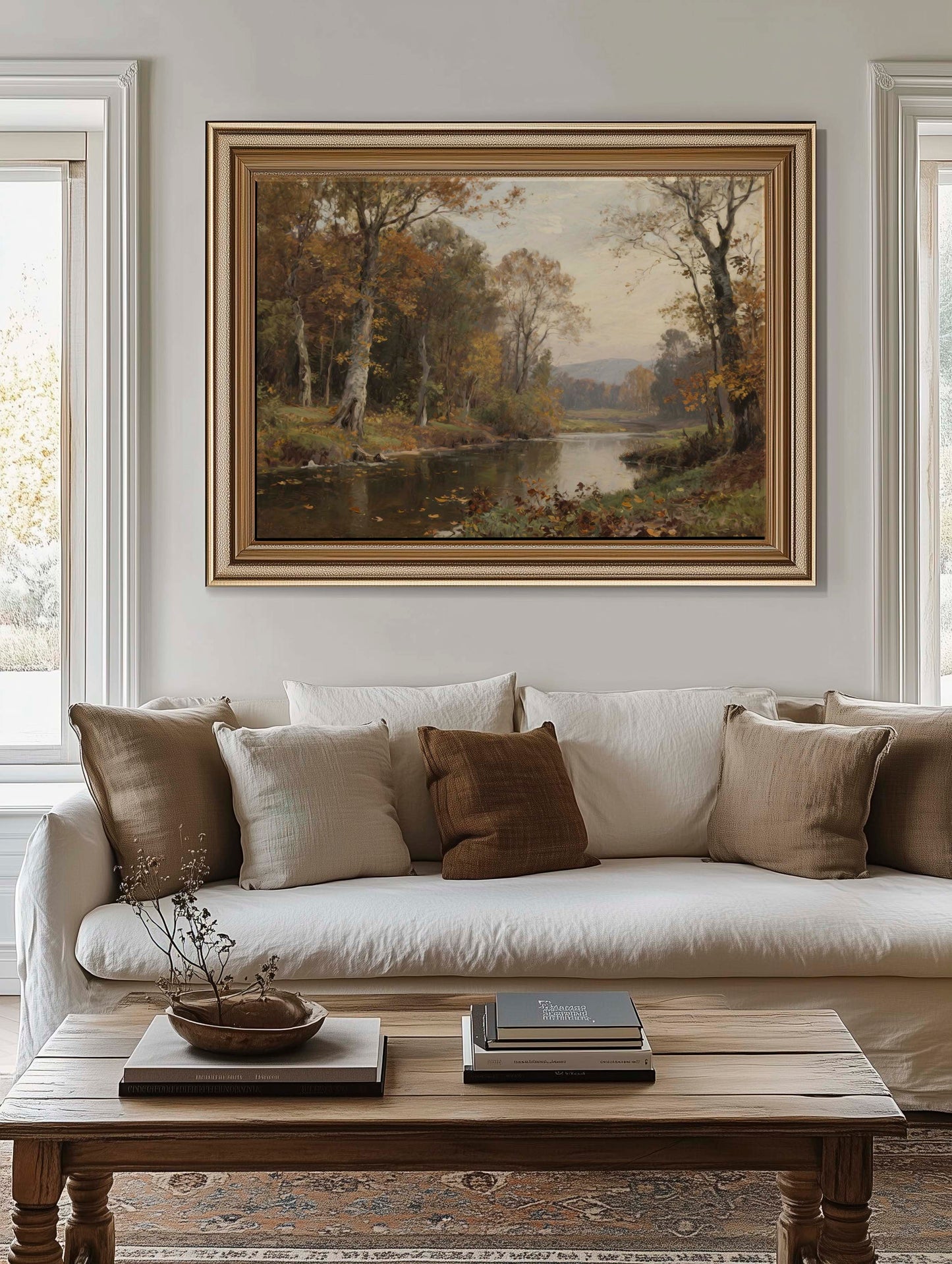 Leaves in the River Fall Printable Art