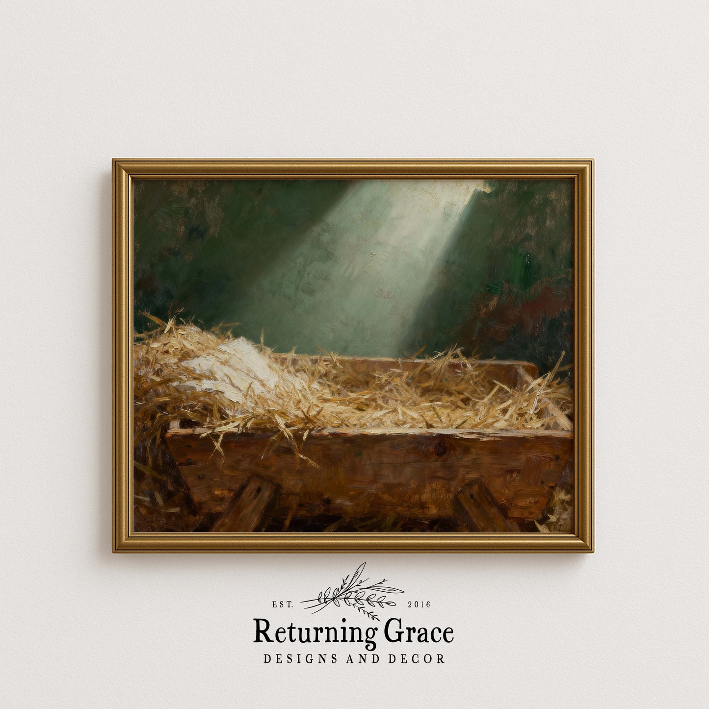 Manger Waiting Printable Art