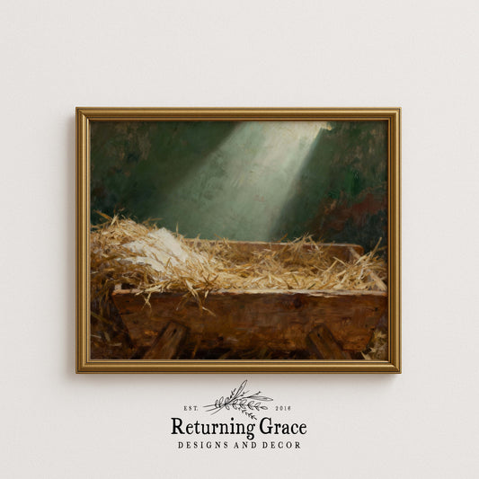 Manger Waiting Printable Art