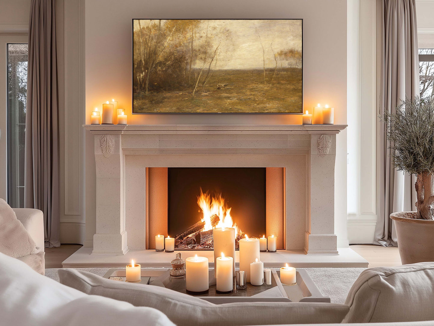 Muted Landscape TV Art