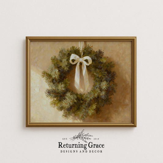 Pine Wreath Printable Art