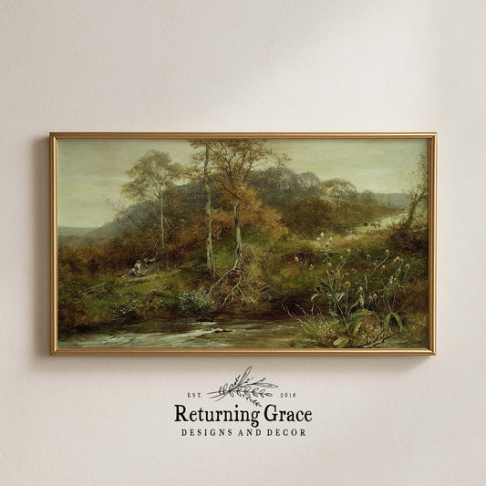 Playtime by the River TV Art