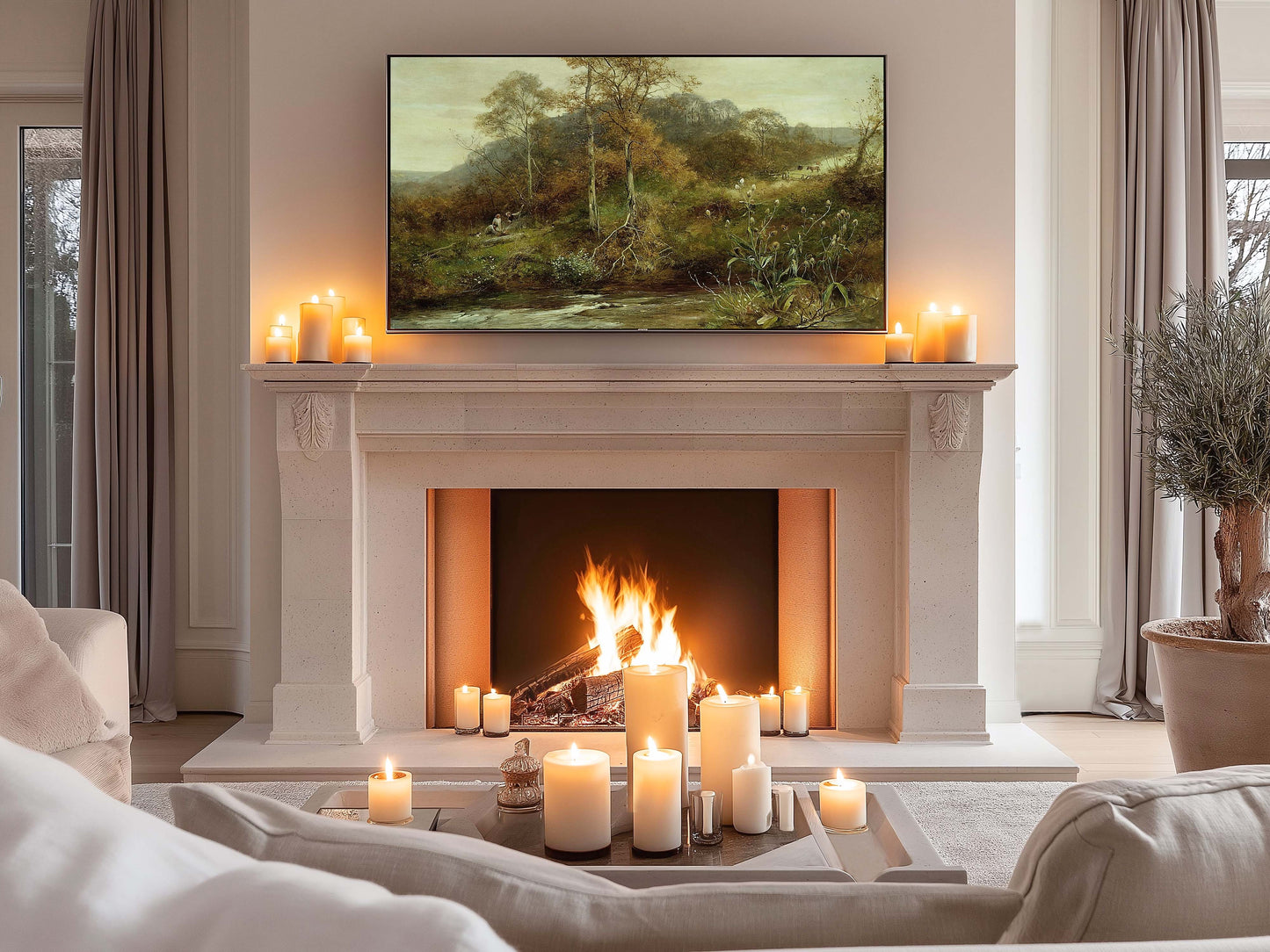 Playtime by the River TV Art
