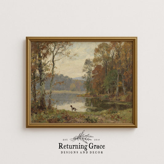 Pointer in Fall Printable Art