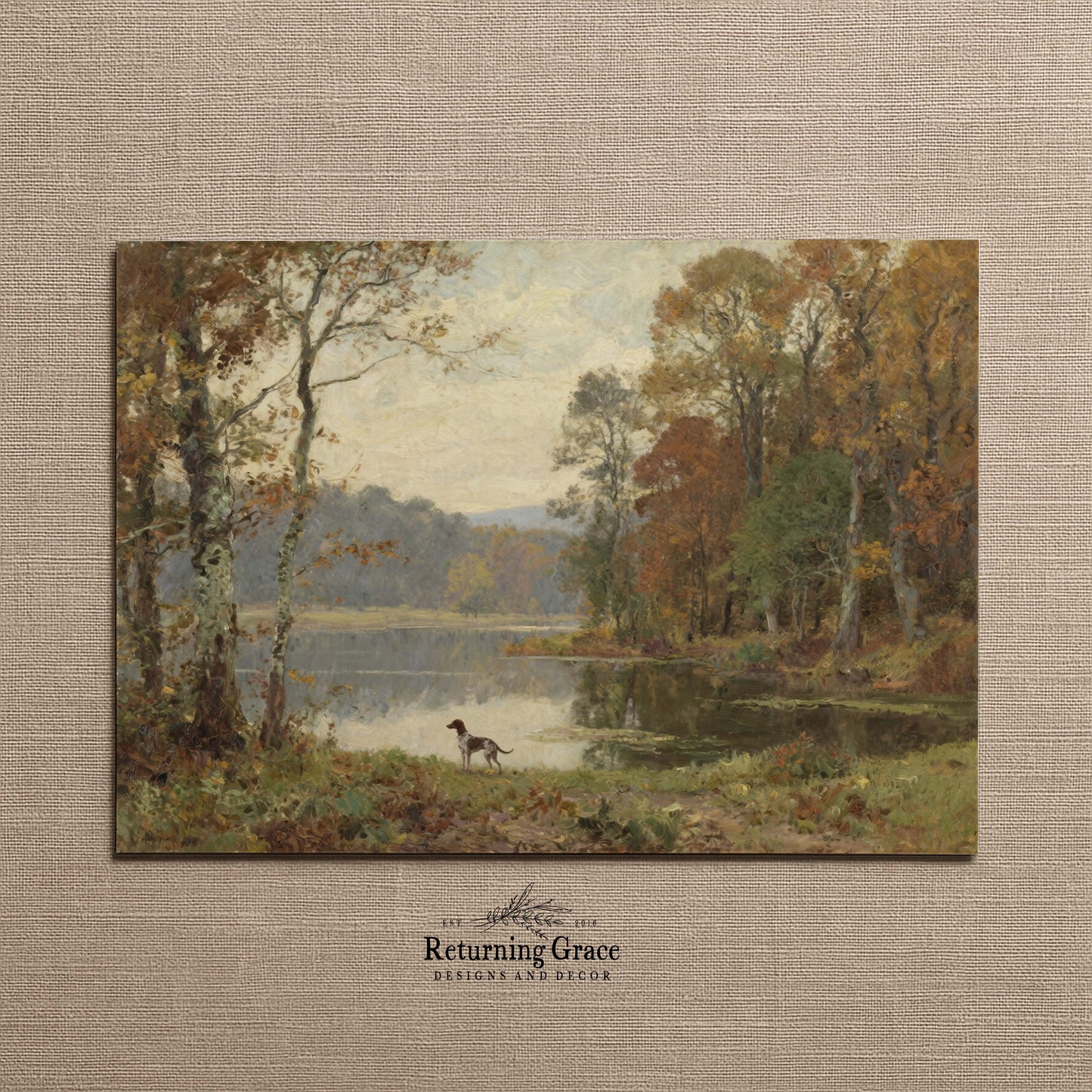 Pointer in Fall Printable Art