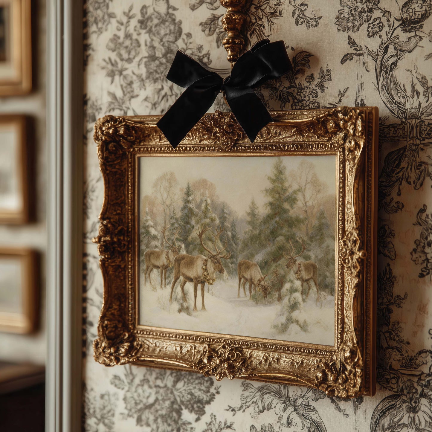 Reindeer in the Snow Printable Art