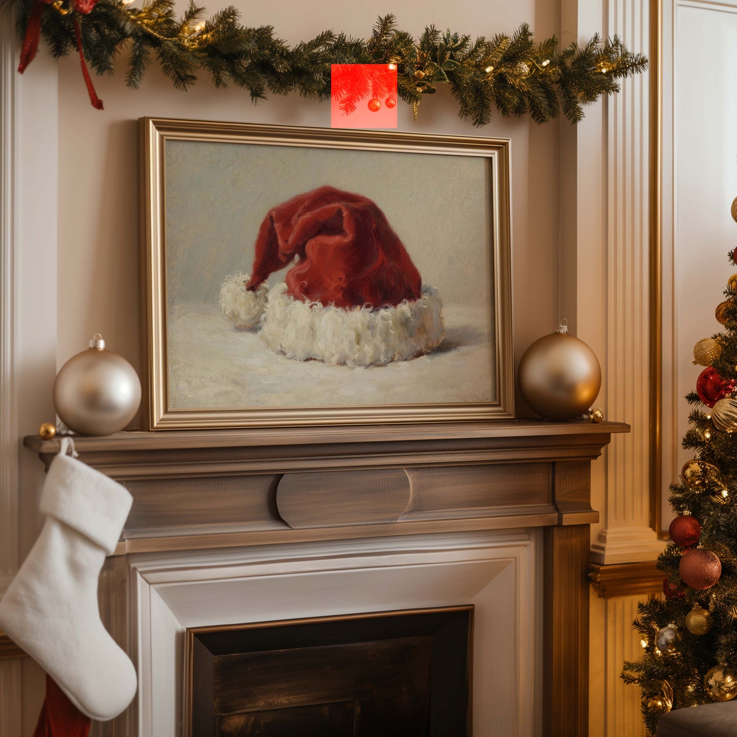 Santa Hat Printable Art