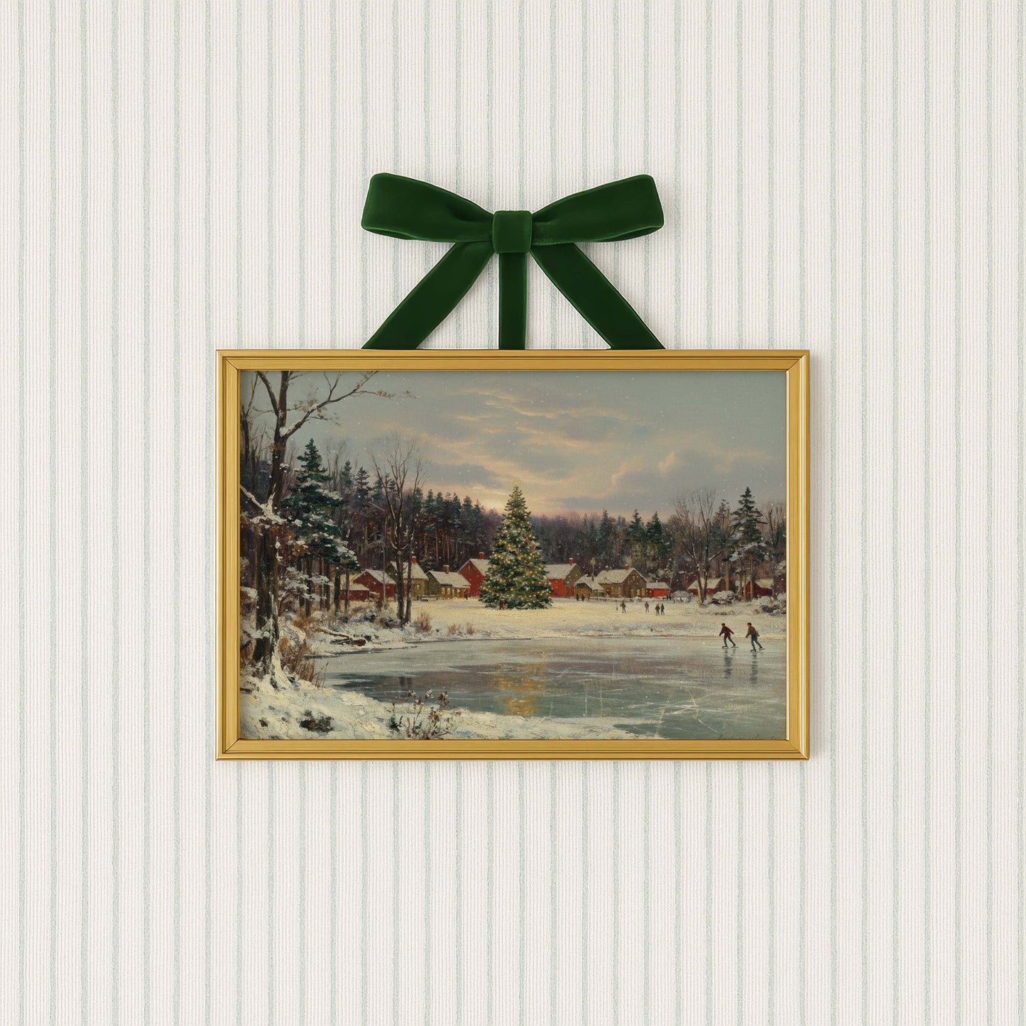 Skating at the Village Printable Art