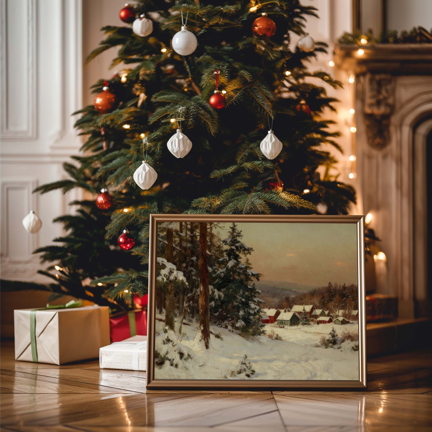 Village on the Mountain Printable Art