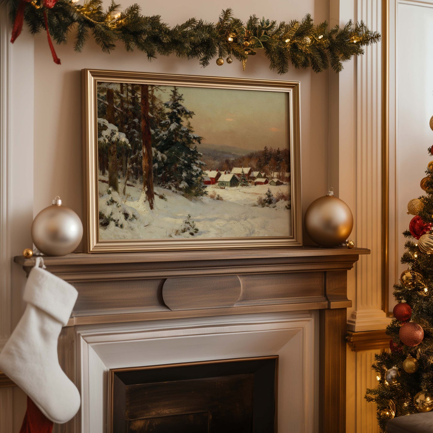 Village on the Mountain Printable Art