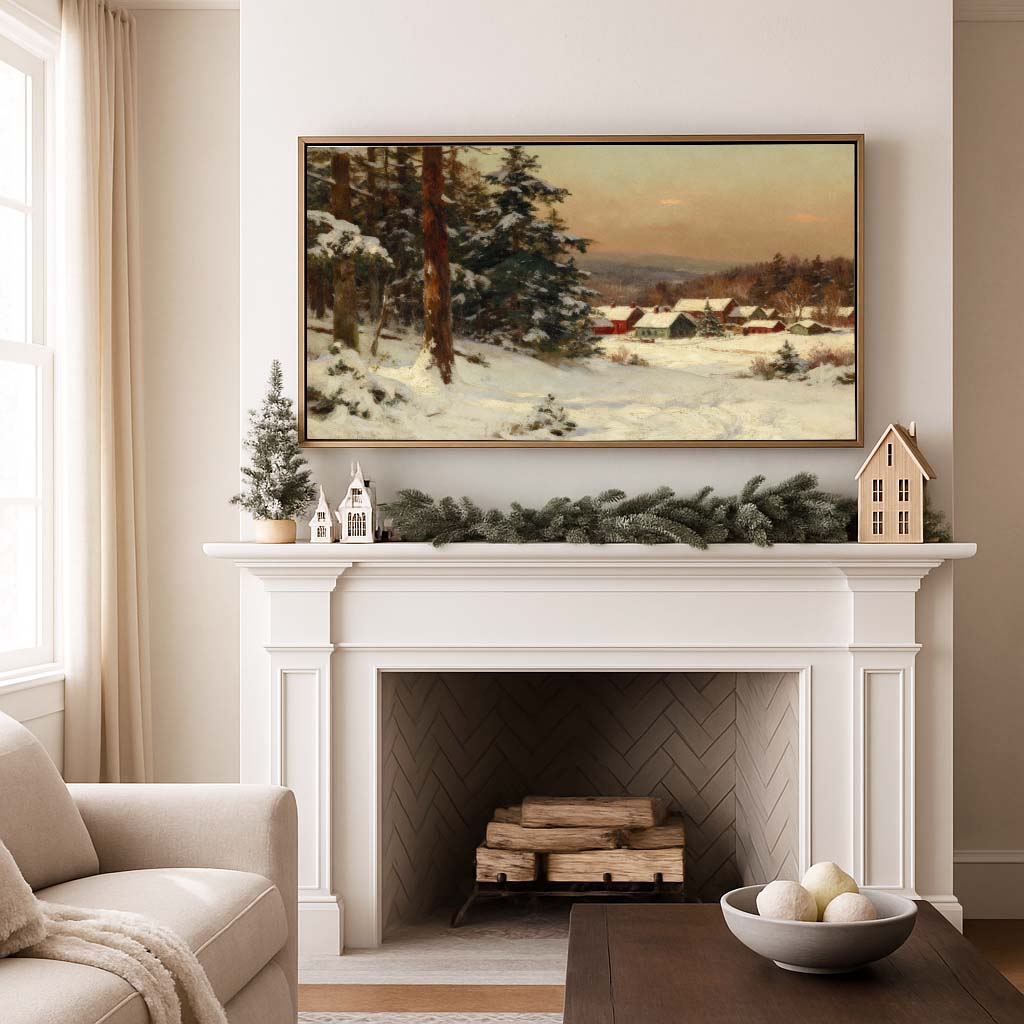 Village on the Mountain TV Art