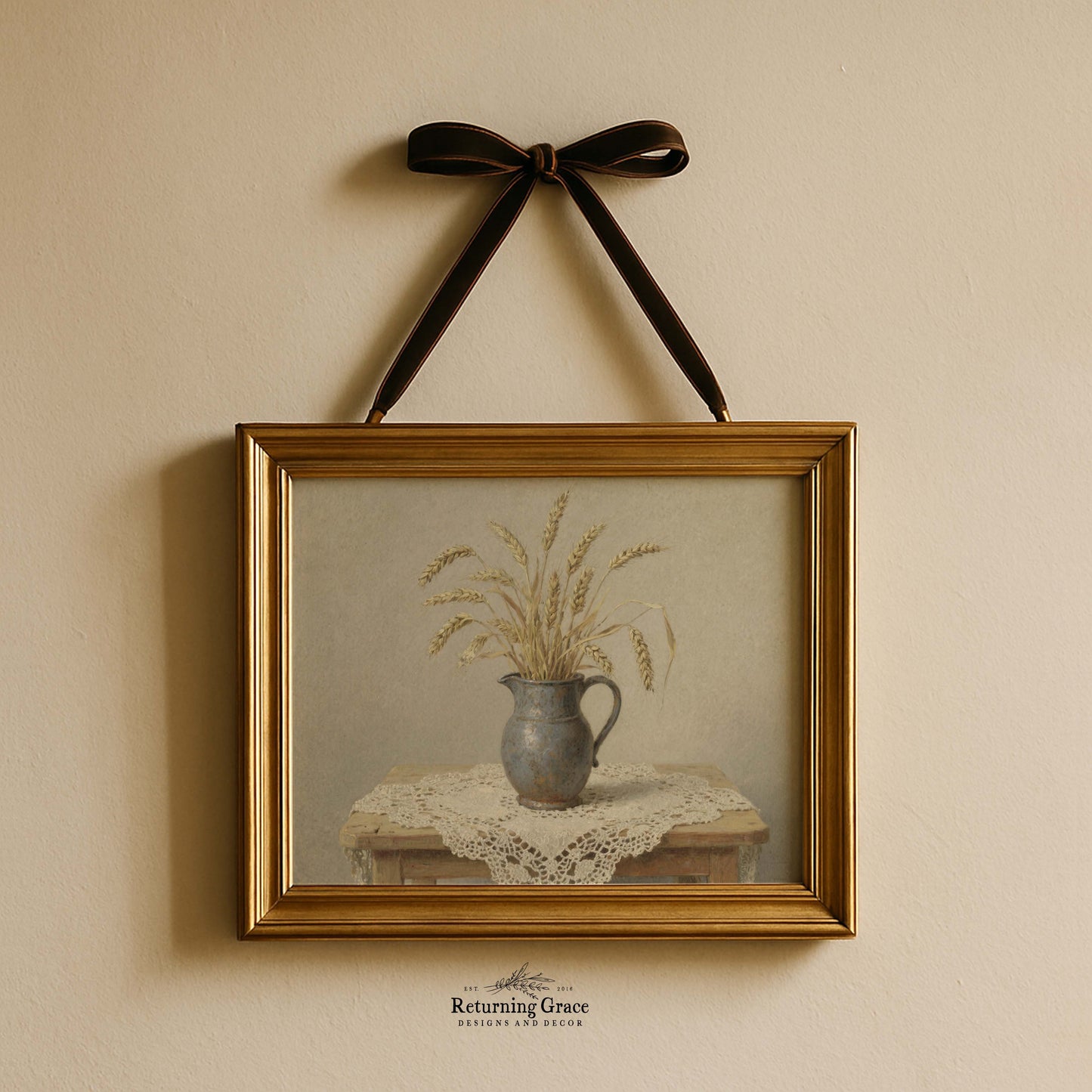 Wheat in Pitcher Printable Art