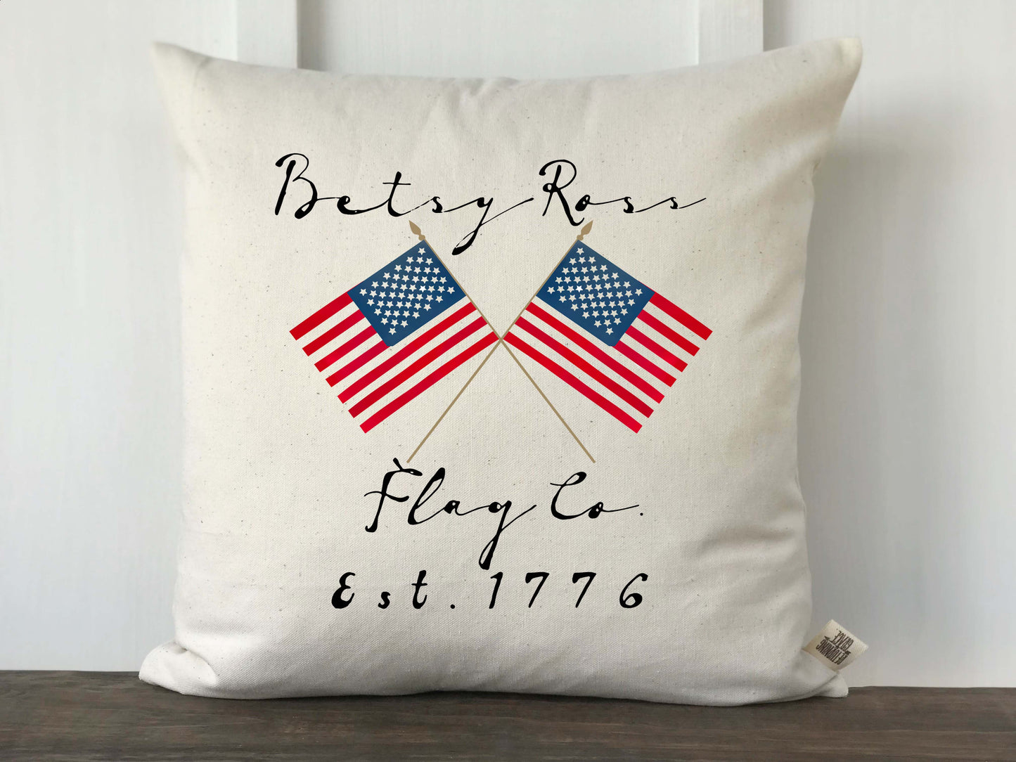 Betsy Ross Flag Co Pillow Cover