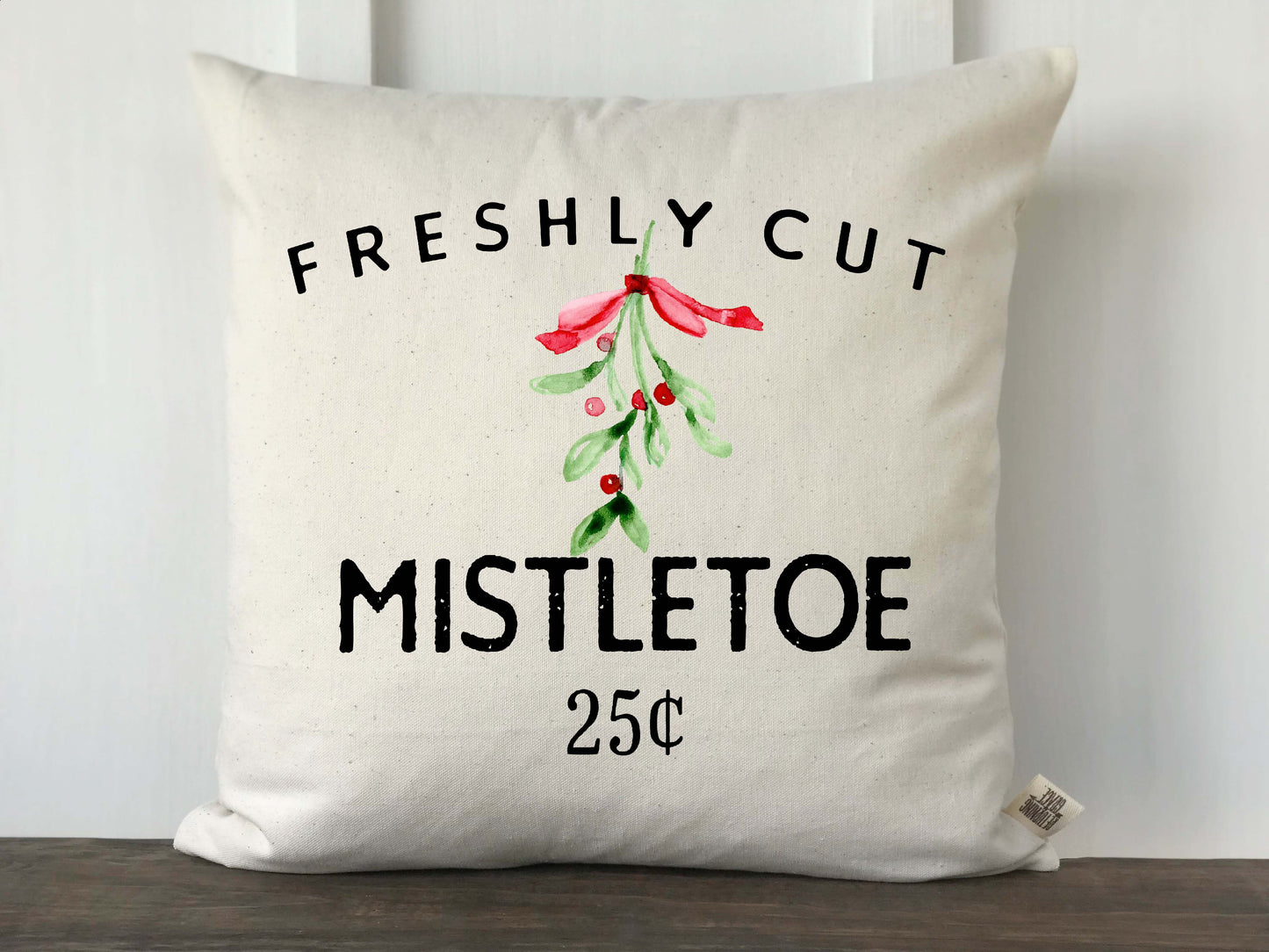 Freshly Cut Mistletoe Pillow Cover