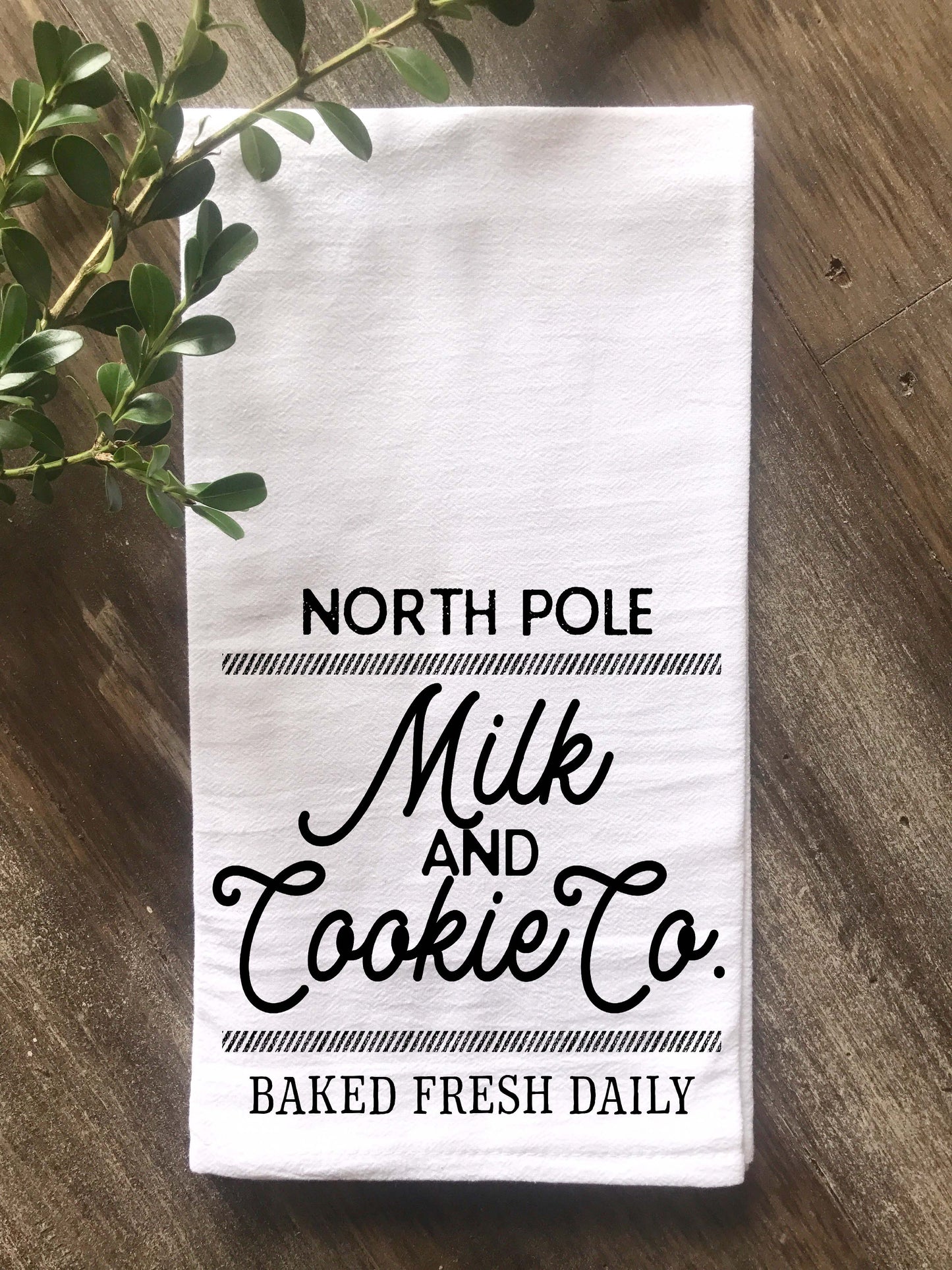 North Pole Milk & Cookie Co. Tea Towel