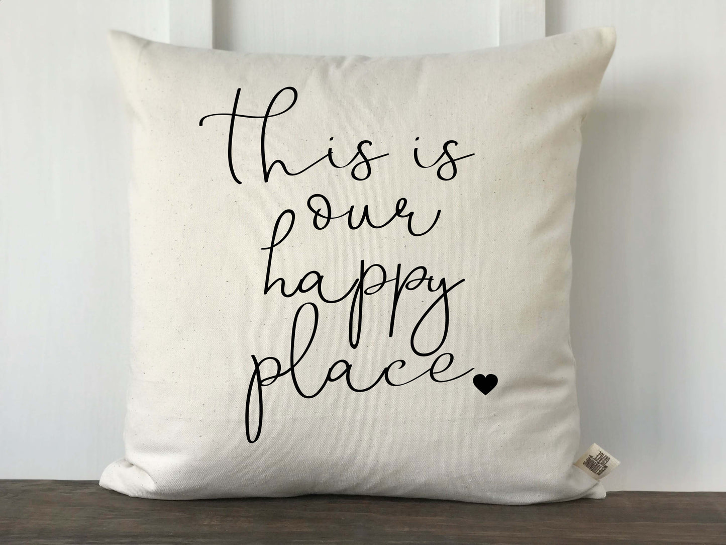 This Is Our Happy Place Pillow Cover - Returning Grace Designs