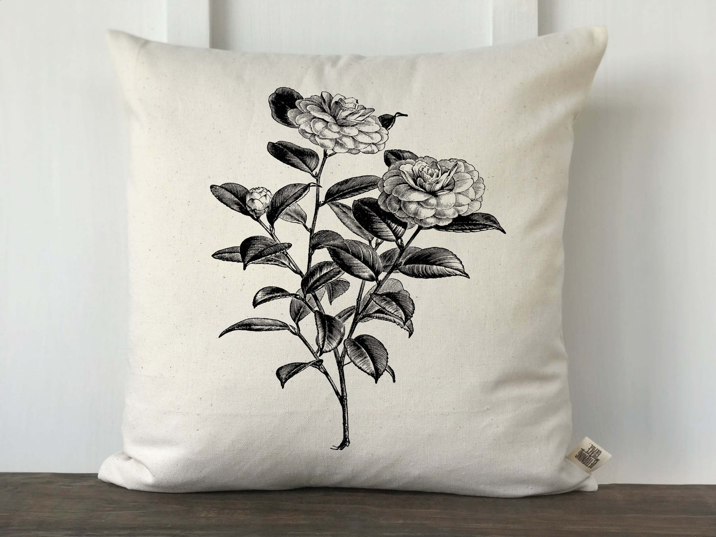 Vintage Camellia Pillow Cover - Returning Grace Designs