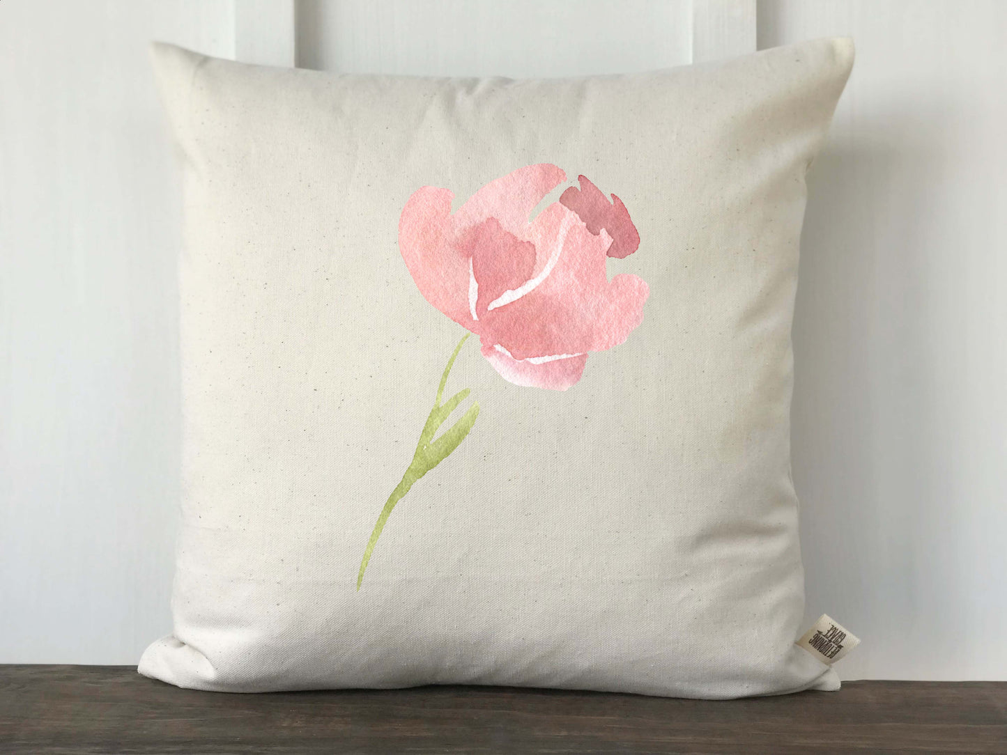 Watercolor Tulip Pillow Cover - Returning Grace Designs