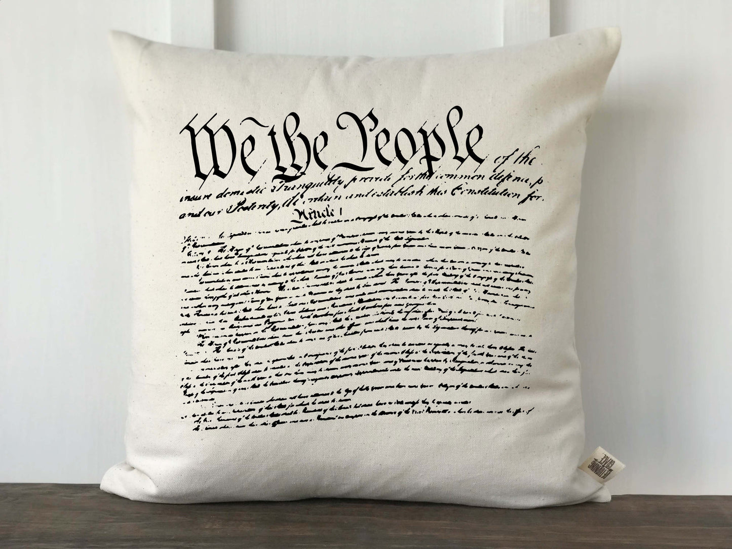 We the People Pillow Cover